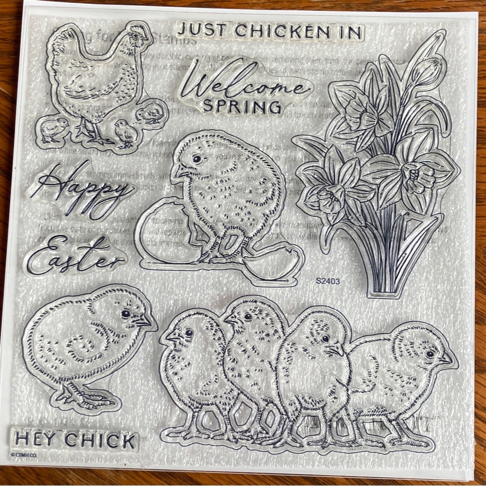 Close to My Heart, New S2403 “Just Chicken In” Acrylic Stamp Set